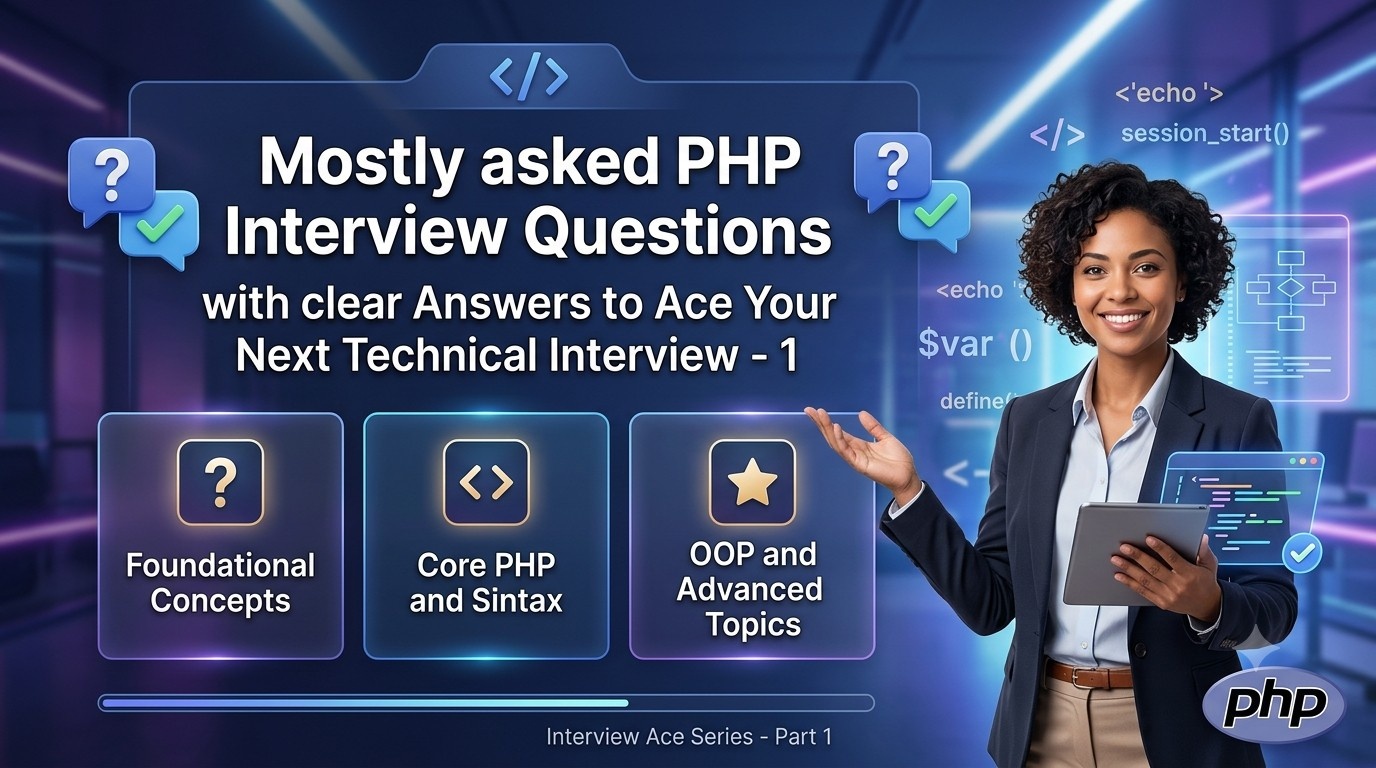 Mostly asked PHP Interview Questions with clear Answers to Ace Your Next Technical Interview - 1