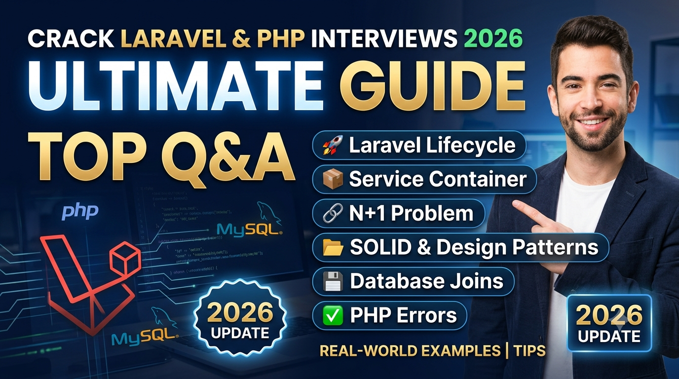 Top Laravel, PHP & Database Interview Questions and Answers (2026 Edition)